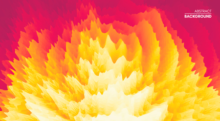 3D wavy background with ripple effect. Abstract vector illustration. Design template. Modern pattern.のイラスト素材