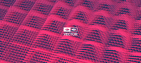 Abstract geometrical background with pyramids. Vector Illustration.    のイラスト素材
