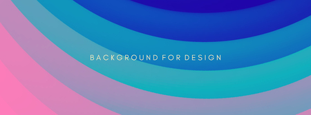 Abstract waved background with layers. Trendy covers design.のイラスト素材