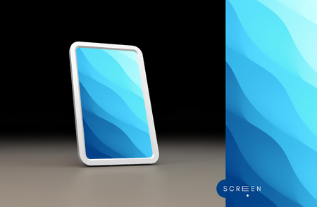Abstract background with trendy gradients. Vector illustration for mobile phone cover and screen.のイラスト素材