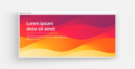 Cover design template with color gradients. Abstract background. Modern pattern. 3d vector Illustration for advertising, marketing, presentation. のイラスト素材