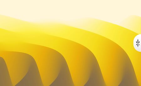 Abstract waved background with layers. Trendy covers design.のイラスト素材