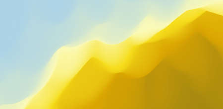 Yellow cloud and blue sky in the evening. Modern pattern. Nature background. Modern pattern. Abstract background. Vector illustration.のイラスト素材