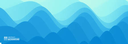 Water surface. Blue abstract background. Vector illustration for design.のイラスト素材