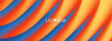 Abstract waved background with layers. Trendy covers design. Vector illustration in modern art...