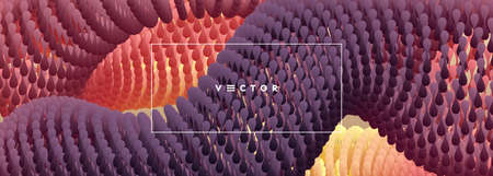 Background for medicine, science or technology. Molecular vector illustration with dynamic effect.のイラスト素材