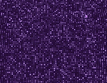 Abstract science or technology background. Graphic design. Network illustration with particle. 3D grid surface.のイラスト素材
