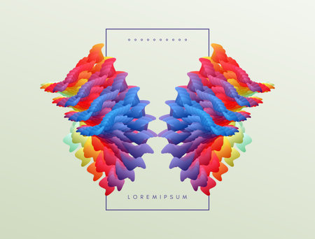 Decorative element for banner, card, poster or web design. Vector art illustration with dynamic effect.のイラスト素材