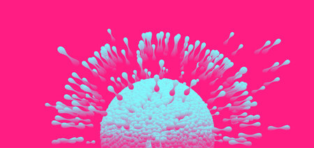 3d vector illustration for science, medicine or education.