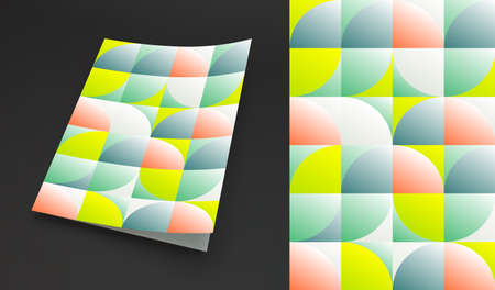 Cover design template. Abstract geometric design. Pattern can be used as a template for brochure,...