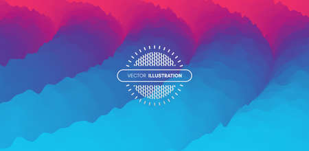 Abstract background with dynamic effect. Motion vector illustration. Trendy gradients. Can be used for advertising, marketing, presentation.のイラスト素材