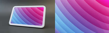 Abstract geometrical background with trendy gradients. 3d vector illustration for mobile phone cover...