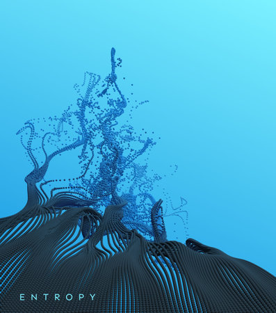 Water splash imitation. Abstract background. 3d vector illustration.のイラスト素材
