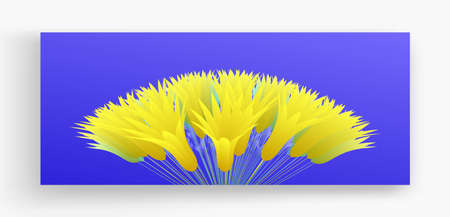 Bouquet of flowers. Floral composition. Vector illustration for greeting card.