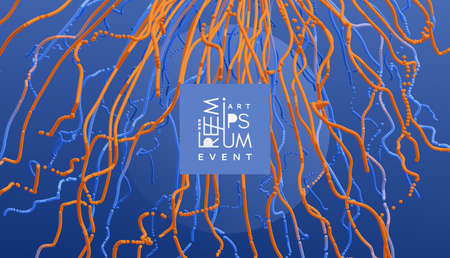 Connection structure with dynamic particles. Abstract background with dynamic effect. Futuristic...