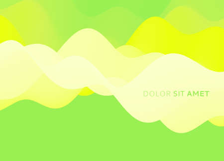 Abstract wavy background with modern gradient colors. Trendy liquid design. Modern pattern. Vector illustration for banners, flyers and presentation.のイラスト素材