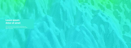 Particles stream. Abstract background with trendy gradients. 3d vector illustration for advertising,...