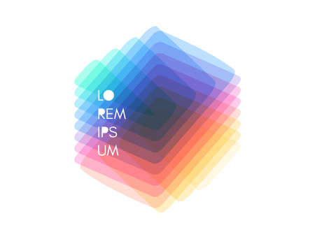 Cover design template. Vector illustration made of various overlapping elements. Applicable for banners, placards, posters or flyers.のイラスト素材