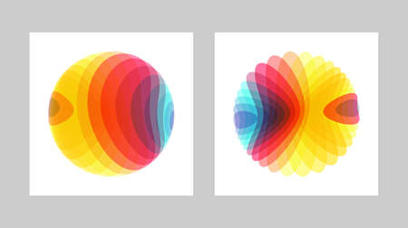 Cover design template. Abstract geometric design. Vector illustration made of various overlapping...