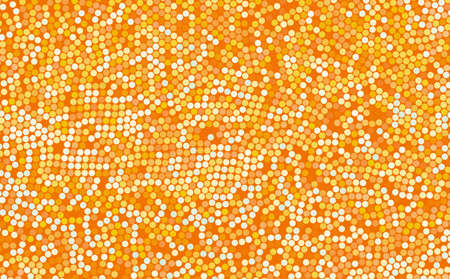 Mosaic. Abstract background with color circles. Polka dots pattern. 3d vector illustration.のイラスト素材