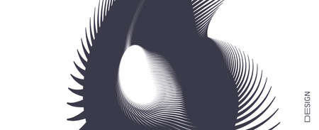 Black and white design. Cover design template. Abstract background. Design for banner, flyer, poster, cover or brochure. Vector illustration.のイラスト素材