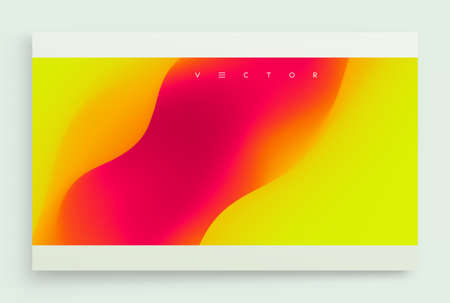 Abstract background with dynamic effect. Creative design poster with vibrant gradients. Vector...
