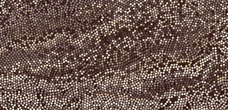 Mosaic. Abstract background with color circles. Polka dots pattern. 3d vector illustration.のイラスト素材