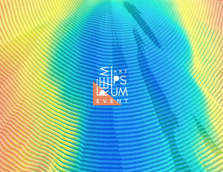 Liquid paint abstraction. Art design. Texture with dynamic particles. 3d vector Illustration.