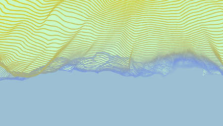 Abstract digital wave with dynamic particles. Sound wave. Big data visualization. 3d vector illustration for business, science or technology.のイラスト素材
