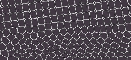 Abstract scientific background with cells. Black and white design. Vector illustration for print, textile, fabric, package, wrapping or cover.のイラスト素材