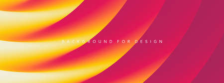 Abstract waved background with layers. Trendy covers design. Vector illustration in modern art style.のイラスト素材