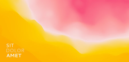 desert dunes landscape. Abstract background with dynamic effect. Creative design with vibrant gradients. 3D vector illustration.のイラスト素材