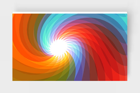 Abstract background with dynamic effect. Rotation and swirling movement. Modern screen design for mobile app and web. 3d motion vector Illustration for advertising, marketing or presentation.のイラスト素材