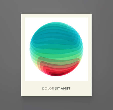 cover design template. Abstract geometric design. Vector illustration made of various overlapping elements. Applicable for banners, placards, posters, flyers.のイラスト素材