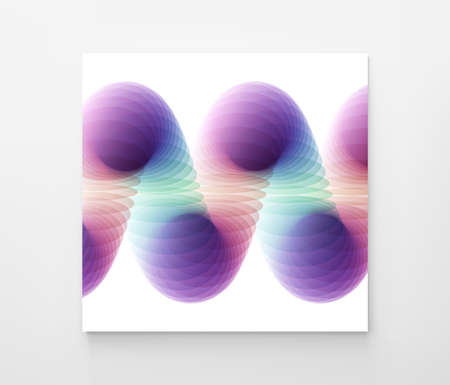 abstract background. Spiral. 3d vector illustration. Design for banner, flyer, poster, cover or brochure.のイラスト素材