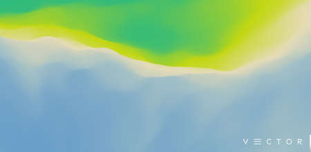 Abstract background with dynamic effect. Creative design with vibrant gradients. 3D vector Illustration.のイラスト素材