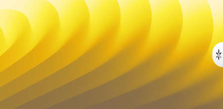 Abstract waved background with layers. Trendy covers design. Vector illustration in modern art style.のイラスト素材