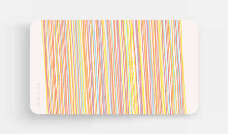 Irregular vertical lines pattern in perspective. Geometric wallpaper with stripes. Strips similar to threads. Cover design template. Vector illustration.のイラスト素材