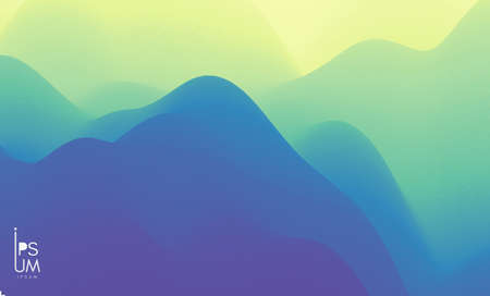 Landscape with mountains and sun. Sunrise. mountainous terrain. abstract background. vector...