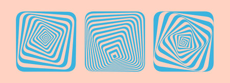Abstract striped design element. 3d vector illustration.のイラスト素材