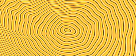 Abstract circular striped background. Pattern with optical illusion. 3D geometrical vector illustration.のイラスト素材