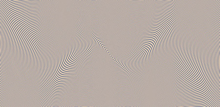 Abstract circular striped background. Pattern with optical illusion. 3D geometrical vector illustration.のイラスト素材