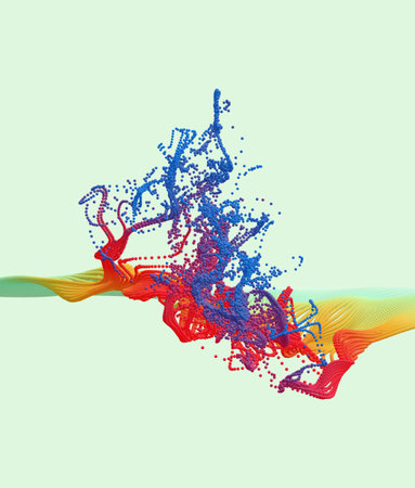 Water splash imitation. abstract background. 3d vector illustration.のイラスト素材