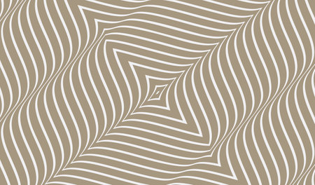 Optic art illustration of black and white squares. The geometric background by stripes. 3d vector pattern for brochure, annual report, magazine, poster, presentation, flyer or banner.のイラスト素材