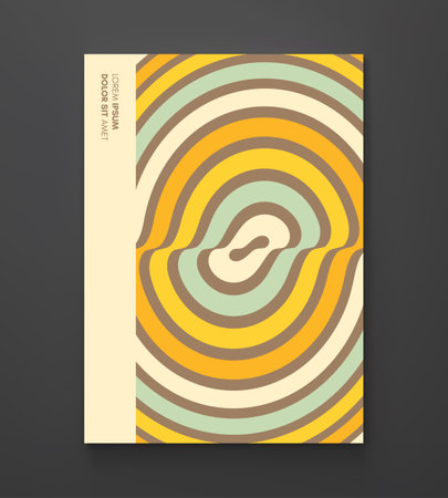 Pattern with optical illusion. Abstract striped background with ripple effect. vector illustration.のイラスト素材
