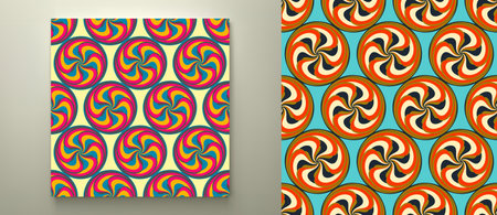 Abstract swirl background. Seamless pattern. cover design template. vector illustration.のイラスト素材