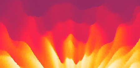Abstract background with dynamic effect. Creative design with vibrant gradients. 3D vector Illustration.のイラスト素材