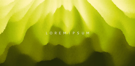 Natural green blurred background. Mossy tree trunk in summer forest scene. Abstract vector illustration.のイラスト素材