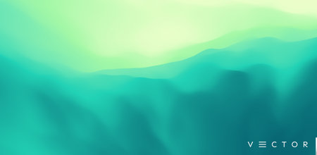 Abstract background with dynamic effect. Creative design with vibrant gradients. 3D vector Illustration.のイラスト素材