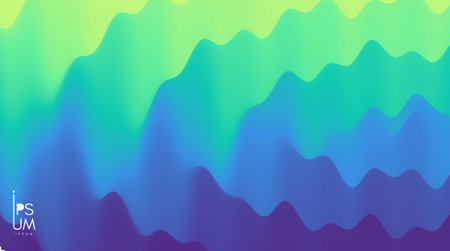mystical forest. Abstract background with dynamic effect. Creative design with vibrant gradients. 3D vector illustration.のイラスト素材